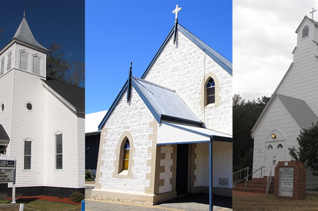 Three small churches