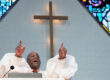 The Rev. Daniel Hayes gives the sermon during worship at John Wesley United Methodist Church in Nashville, Tenn. Photo by Mike DuBose, UM News.