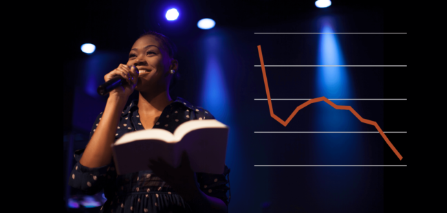 clergy-age-trends-2022-header A young clergyperson preaching